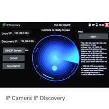 Load image into Gallery viewer, HST319 SURVLtest - Multi-Function IP/CCTV Tester for IP Digital/HD Coax/Analog System Camera