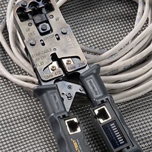 HTC-0022 TOOLTEST Cable Tester & Crimper Tool "Two-In-One"