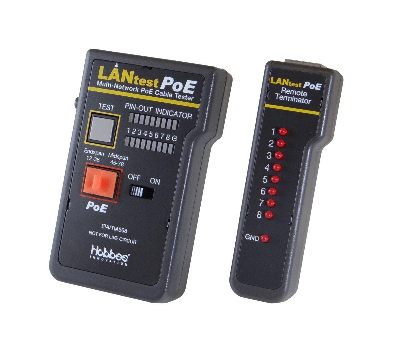 256551P LANtest PoE - Cable Tester with PoE Detection – Hobbes USA