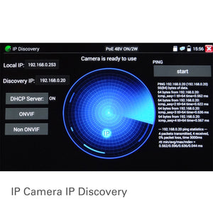 HST319 SURVLtest - Multi-Function IP/CCTV Tester for IP Digital/HD Coax/Analog System Camera